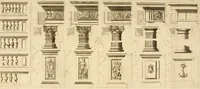 An illustration from Istruzioni elementari per indirizzo de' giovani allo studio dell' architettura civile : divise in libri tre', e dedicate alla maestà infinita di Dio Ottimo Massimo (1760)