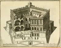 An illustration from Istruzioni elementari per indirizzo de' giovani allo studio dell' architettura civile : divise in libri tre', e dedicate alla maestà infinita di Dio Ottimo Massimo (1760)