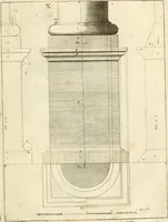 An illustration from Istruzioni elementari per indirizzo de' giovani allo studio dell' architettura civile : divise in libri tre', e dedicate alla maestà infinita di Dio Ottimo Massimo (1760)