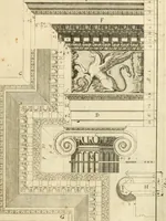 An illustration from Istruzioni elementari per indirizzo de' giovani allo studio dell' architettura civile : divise in libri tre', e dedicate alla maestà infinita di Dio Ottimo Massimo (1760)