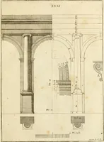 An illustration from Istruzioni elementari per indirizzo de' giovani allo studio dell' architettura civile : divise in libri tre', e dedicate alla maestà infinita di Dio Ottimo Massimo (1760)