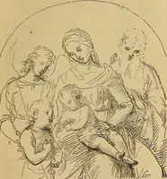 An illustration from Italian masters in German galleries. A critical essay on the Italian pictures in the galleries of Munich, Dresden, Berlin; (1883)