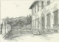 An illustration from Italian villas and their gardens; (1905)