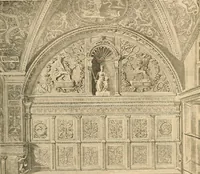 An illustration from Italian wall decorations of the 15th and 16th centuries : A handbook to the models, illustrating interiors of Italian buildings, in the Victoria and Albert museum, South Kensington (1901)