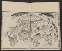 An illustration from Itchō gafu (1770)