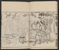 An illustration from Itchō gafu (1770)