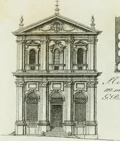 An illustration from Itinerario figurato degli edifizi più rimarchevoli di Roma (1835)