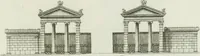 An illustration from Itinerario figurato degli edifizi più rimarchevoli di Roma (1835)