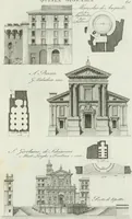 An illustration from Itinerario figurato degli edifizi più rimarchevoli di Roma (1835)