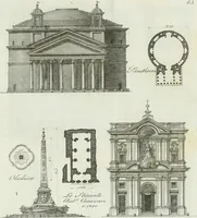 An illustration from Itinerario figurato degli edifizi più rimarchevoli di Roma (1835)