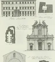 An illustration from Itinerario figurato degli edifizi più rimarchevoli di Roma (1835)