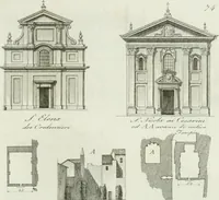 An illustration from Itinerario figurato degli edifizi più rimarchevoli di Roma (1835)