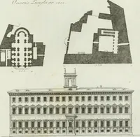 An illustration from Itinerario figurato degli edifizi più rimarchevoli di Roma (1835)