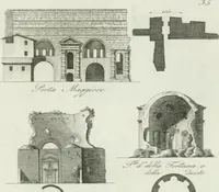An illustration from Itinerario figurato degli edifizi più rimarchevoli di Roma (1835)