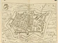 An illustration from Itinerario, o vero noua descrittione de' viaggi principali d'Italia, nella quale si hà piena notitia di tutte le cose più notabili, & degne d'ester vedute (1669)