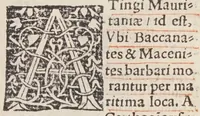 Picture 2 of 14 from Itinerarivm prouinciarum omniũ Antonini Augusti : cum fragmento eiusdem, necnon indice haudquaq[uam] aspernãdo (1512), leaf 19