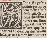 An illustration from Itinerarivm prouinciarum omniũ Antonini Augusti : cum fragmento eiusdem, necnon indice haudquaq[uam] aspernãdo (1512)