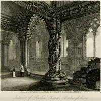 An illustration from The antiquarian itinerary, comprising specimens of architecture, monastic, castellated, and domestic; with other vestiges of antiquity in Great Britain. Accompanied with descriptions (1815)