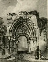 An illustration from The antiquarian itinerary, comprising specimens of architecture, monastic, castellated, and domestic; with other vestiges of antiquity in Great Britain. Accompanied with descriptions (1815)