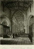 An illustration from The antiquarian itinerary, comprising specimens of architecture, monastic, castellated, and domestic; with other vestiges of antiquity in Great Britain. Accompanied with descriptions (1815)