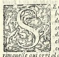 An illustration from I trattenimenti di Scipion Bargagli : dove da vaghe donne e da giouani huomini rappresentati sono honesti e diletteuoli givochi : narrate novelle : e cantate alcune amorose canzonette (1587)
