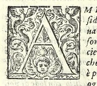 Picture 10 of 25 from I trattenimenti di Scipion Bargagli : dove da vaghe donne e da giouani huomini rappresentati sono honesti e diletteuoli givochi : narrate novelle : e cantate alcune amorose canzonette (1587), leaf 96