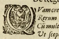 An illustration from Iulii Caesaris Scaligeri viri clarissimi Poemata omnia in duas partes devisa : pleraque omnia in publicum iam primum prodeunt: reliqua vero quam ante emendatius edita sunt : Sopohoclis Aiax Lorarius stylo tragico (1600)