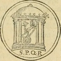 Picture 21 of 23 from Iusti RycquI De Capitolio Romano commentarius. In quo, illustria eius olim aedificia, sacra & profana: deorum dearumq[ue] nomina: arcus item triumphales, columnae, statuae, tropaea, colossi, caeteraque ornamenta adcuratè describuntur: & plura alia antiquitatis monimenta proferuntur, emendantur, explicantur (1617), leaf 164
