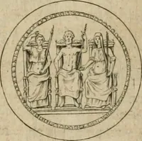 Picture 7 of 23 from Iusti RycquI De Capitolio Romano commentarius. In quo, illustria eius olim aedificia, sacra & profana: deorum dearumq[ue] nomina: arcus item triumphales, columnae, statuae, tropaea, colossi, caeteraque ornamenta adcuratè describuntur: & plura alia antiquitatis monimenta proferuntur, emendantur, explicantur (1617), leaf 73