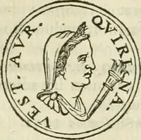 An illustration from Iusti RycquI De Capitolio Romano commentarius. In quo, illustria eius olim aedificia, sacra & profana: deorum dearumq[ue] nomina: arcus item triumphales, columnae, statuae, tropaea, colossi, caeteraque ornamenta adcuratè describuntur: & plura alia antiquitatis monimenta proferuntur, emendantur, explicantur (1617)