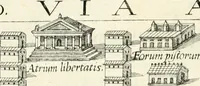 Picture 44 of 333 from I.[-VI.] pars Romanae vrbis topographiae & antiquitatum, quâ succinctê & breviter describuntur omnia quae tam publicê quam privatim videntur anim-adversione digna: (1597), leaf 243