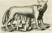 An illustration from I.[-VI.] pars Romanae vrbis topographiae & antiquitatum, quâ succinctê & breviter describuntur omnia quae tam publicê quam privatim videntur anim-adversione digna: (1597)