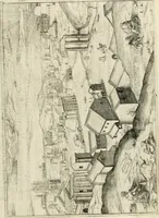 An illustration from I.[-VI.] pars Romanae vrbis topographiae & antiquitatum, quâ succinctê & breviter describuntur omnia quae tam publicê quam privatim videntur anim-adversione digna: (1597)