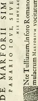An illustration from I.[-VI.] pars Romanae vrbis topographiae & antiquitatum, quâ succinctê & breviter describuntur omnia quae tam publicê quam privatim videntur anim-adversione digna: (1597)