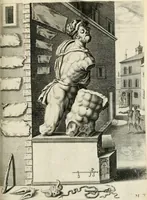 An illustration from I.[-VI.] pars Romanae vrbis topographiae & antiquitatum, quâ succinctê & breviter describuntur omnia quae tam publicê quam privatim videntur anim-adversione digna: (1597)
