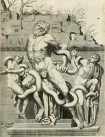 An illustration from I.[-VI.] pars Romanae vrbis topographiae & antiquitatum, quâ succinctê & breviter describuntur omnia quae tam publicê quam privatim videntur anim-adversione digna: (1597)