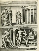 An illustration from I.[-VI.] pars Romanae vrbis topographiae & antiquitatum, quâ succinctê & breviter describuntur omnia quae tam publicê quam privatim videntur anim-adversione digna: (1597)