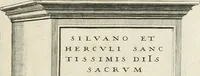 An illustration from I.[-VI.] pars Romanae vrbis topographiae & antiquitatum, quâ succinctê & breviter describuntur omnia quae tam publicê quam privatim videntur anim-adversione digna: (1597)