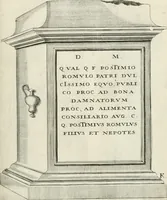 An illustration from I.[-VI.] pars Romanae vrbis topographiae & antiquitatum, quâ succinctê & breviter describuntur omnia quae tam publicê quam privatim videntur anim-adversione digna: (1597)