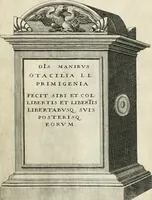 An illustration from I.[-VI.] pars Romanae vrbis topographiae & antiquitatum, quâ succinctê & breviter describuntur omnia quae tam publicê quam privatim videntur anim-adversione digna: (1597)