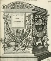 An illustration from I.[-VI.] pars Romanae vrbis topographiae & antiquitatum, quâ succinctê & breviter describuntur omnia quae tam publicê quam privatim videntur anim-adversione digna: (1597)