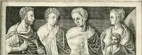 An illustration from I.[-VI.] pars Romanae vrbis topographiae & antiquitatum, quâ succinctê & breviter describuntur omnia quae tam publicê quam privatim videntur anim-adversione digna: (1597)
