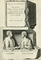 An illustration from I.[-VI.] pars Romanae vrbis topographiae & antiquitatum, quâ succinctê & breviter describuntur omnia quae tam publicê quam privatim videntur anim-adversione digna: (1597)