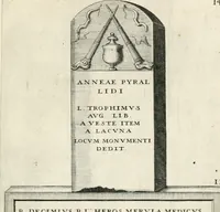 Picture 331 of 333 from I.[-VI.] pars Romanae vrbis topographiae & antiquitatum, quâ succinctê & breviter describuntur omnia quae tam publicê quam privatim videntur anim-adversione digna: (1597), leaf 730