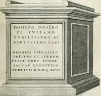 Picture 79 of 439 from I.[-VI.] pars Romanae vrbis topographiae & antiquitatum, quâ succinctê & breviter describuntur omnia quae tam publicê quam privatim videntur anim-adversione digna: (1597), leaf 158