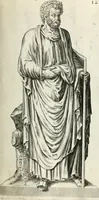 An illustration from I.[-VI.] pars Romanae vrbis topographiae & antiquitatum, quâ succinctê & breviter describuntur omnia quae tam publicê quam privatim videntur anim-adversione digna: (1597)