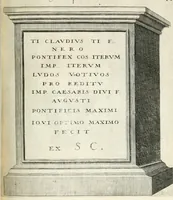 Picture 133 of 439 from I.[-VI.] pars Romanae vrbis topographiae & antiquitatum, quâ succinctê & breviter describuntur omnia quae tam publicê quam privatim videntur anim-adversione digna: (1597), leaf 238