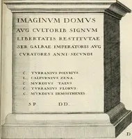 Picture 158 of 439 from I.[-VI.] pars Romanae vrbis topographiae & antiquitatum, quâ succinctê & breviter describuntur omnia quae tam publicê quam privatim videntur anim-adversione digna: (1597), leaf 296