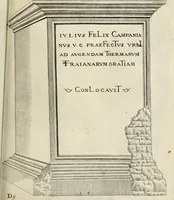 Picture 159 of 439 from I.[-VI.] pars Romanae vrbis topographiae & antiquitatum, quâ succinctê & breviter describuntur omnia quae tam publicê quam privatim videntur anim-adversione digna: (1597), leaf 298