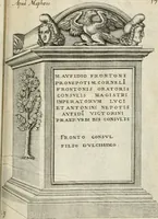 Picture 163 of 439 from I.[-VI.] pars Romanae vrbis topographiae & antiquitatum, quâ succinctê & breviter describuntur omnia quae tam publicê quam privatim videntur anim-adversione digna: (1597), leaf 306